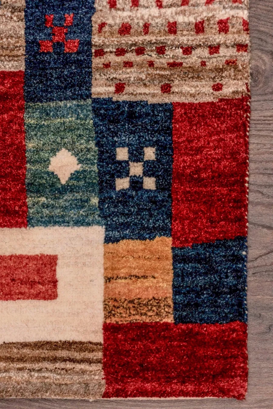 obrazek 4 Ciekawy kolorowy dywan ręcznie tkany z Indii - Jordan