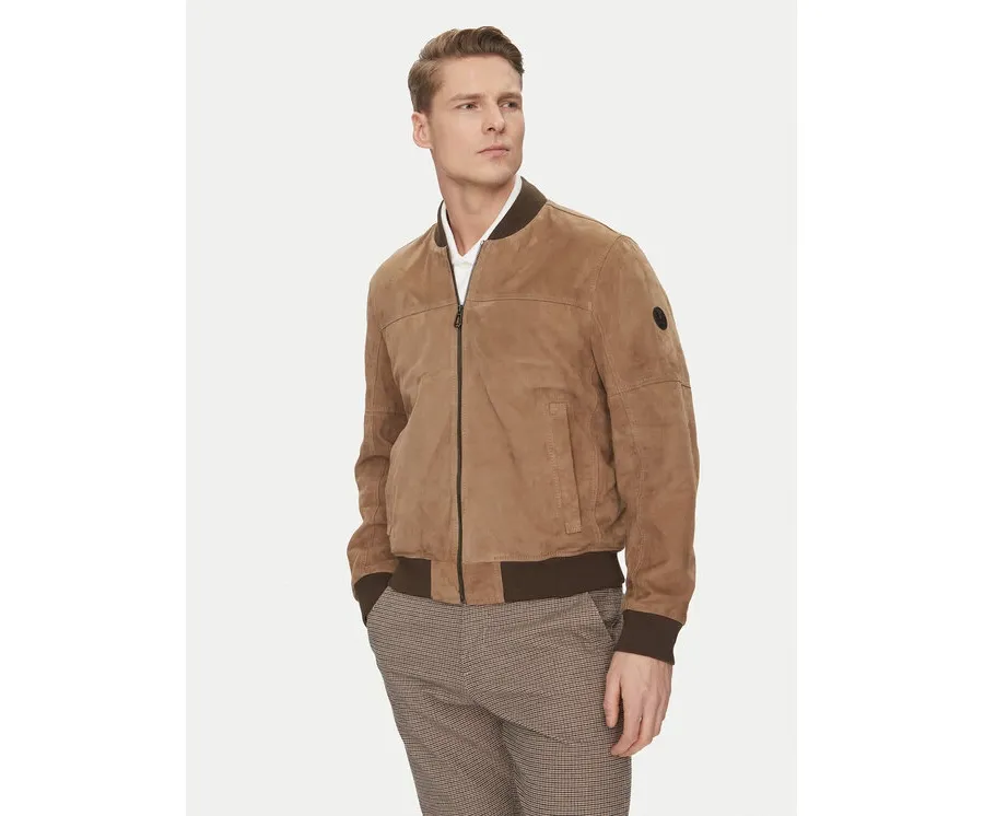 obrazek 1 JOOP! Kurtka skórzana 17 Pios 80000774 Beżowy Regular Fit