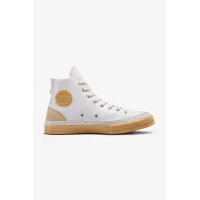 Zdjęcie Converse trampki skórzane Chuck 70 Premium Craft męskie kolor biały A03085C-WHITE