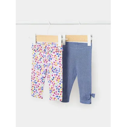 Zdjęcie Mayoral Komplet 2 par legginsów 1714 Kolorowy Slim Fit