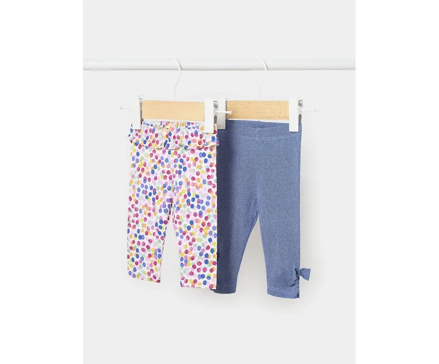 obrazek 1 Mayoral Komplet 2 par legginsów 1714 Kolorowy Slim Fit