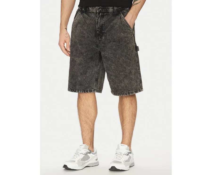 obrazek 1 Vans Szorty jeansowe Drill Chore VN0A7S4S Czarny Loose Fit