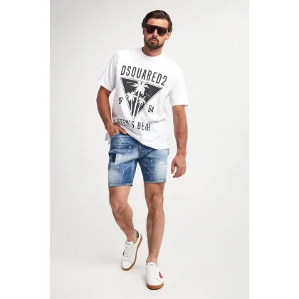 Zdjęcie Spodenki męskie jeansowe Marine DSQUARED2 Dsquared2