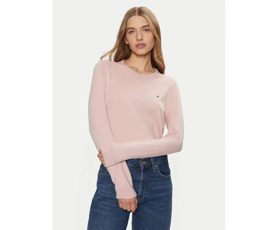 obrazek 1 Tommy Hilfiger Sweter WW0WW44984 Różowy Regular Fit