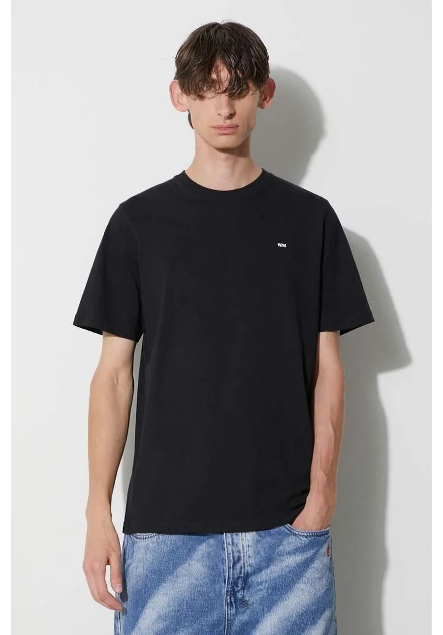 obrazek 1 Wood Wood t-shirt bawełniany Essential sami classic t-shirt kolor czarny gładki 20005711.2491