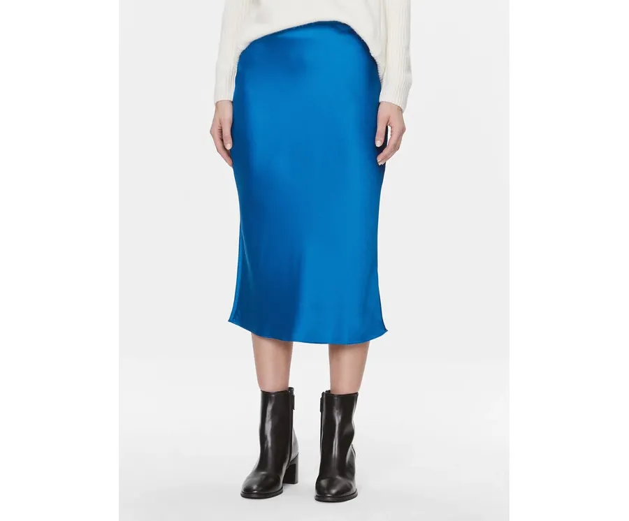 obrazek 1 Samsøe Samsøe Spódnica midi Agneta F22300195 Niebieski Regular Fit