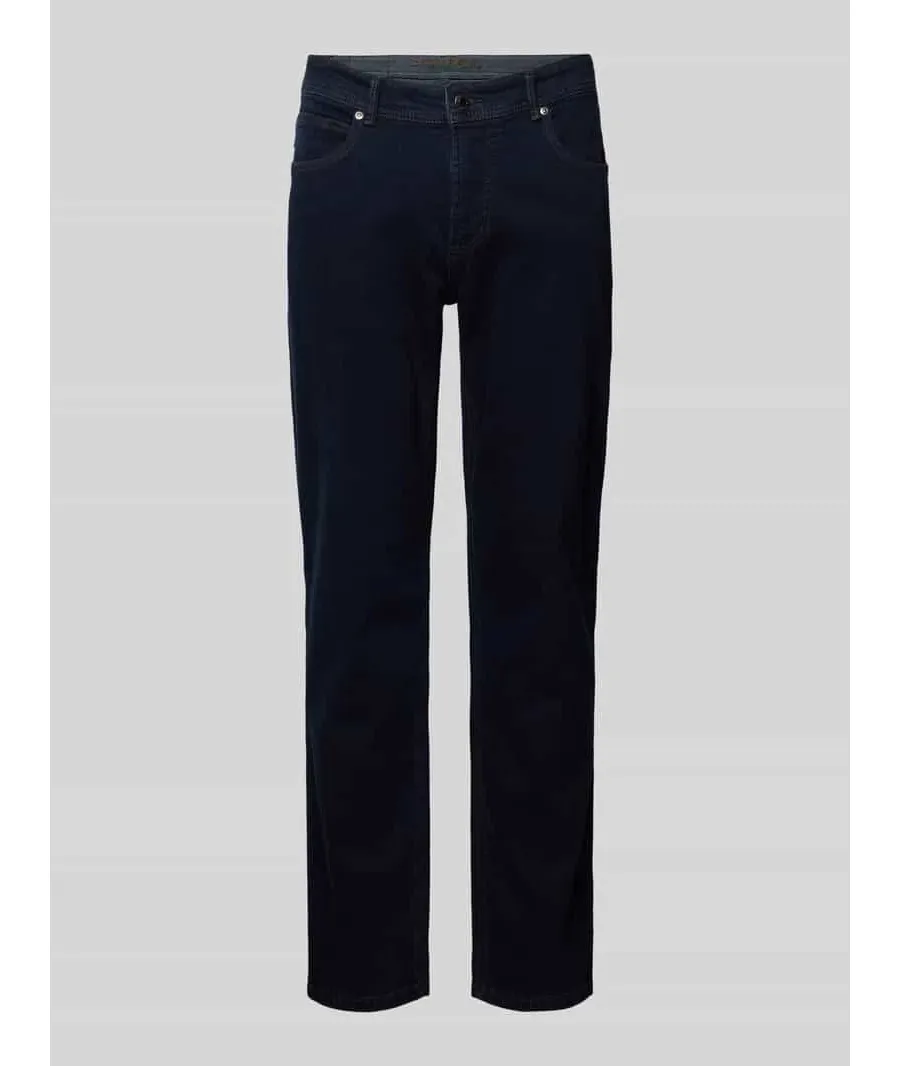 obrazek 1 Jeansy o kroju straight fit z detalem z logo