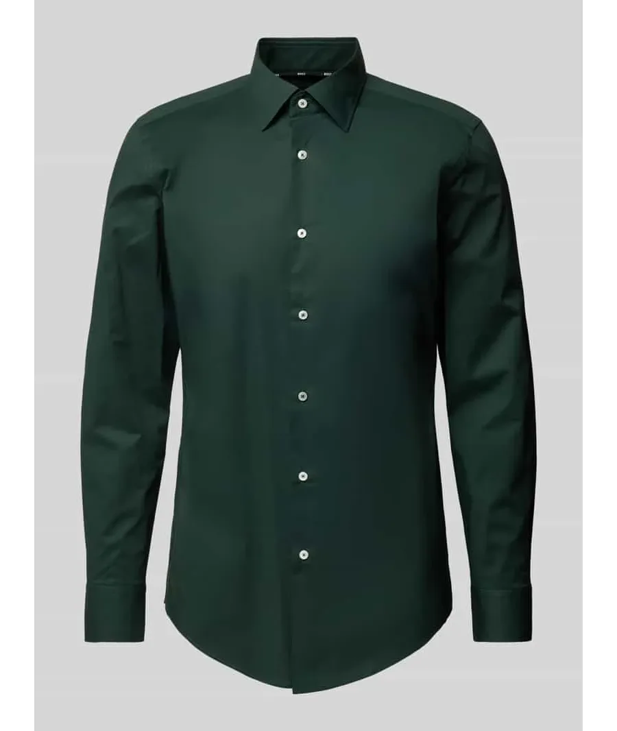 obrazek 1 Koszula biznesowa o kroju slim fit z kołnierzykiem typu kent model ‘Hank’