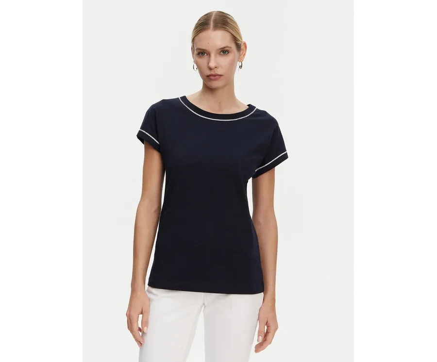 obrazek 1 Luisa Spagnoli T-Shirt Brescello 542123 Czarny Regular Fit