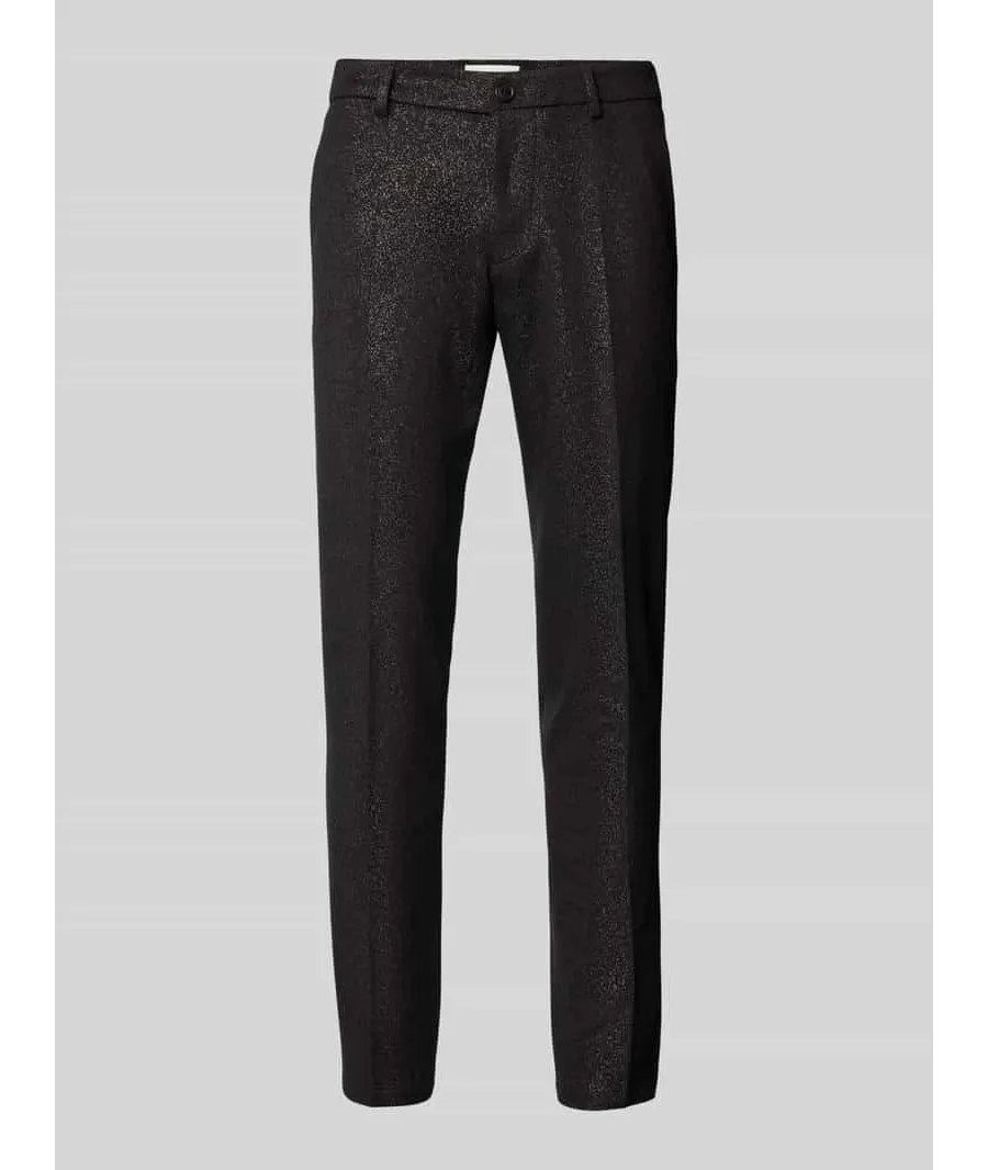 obrazek 1 Spodnie materiałowe o kroju slim fit ze szlufkami na pasek model ‘AJEND’