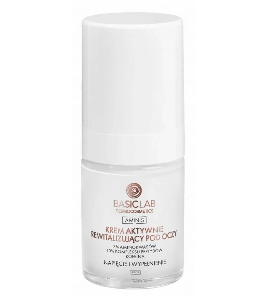 obrazek 1 BasicLab Aminis Rewitalizujący krem pod oczy na dzień 18 ml Basiclab Dermocosmetics
