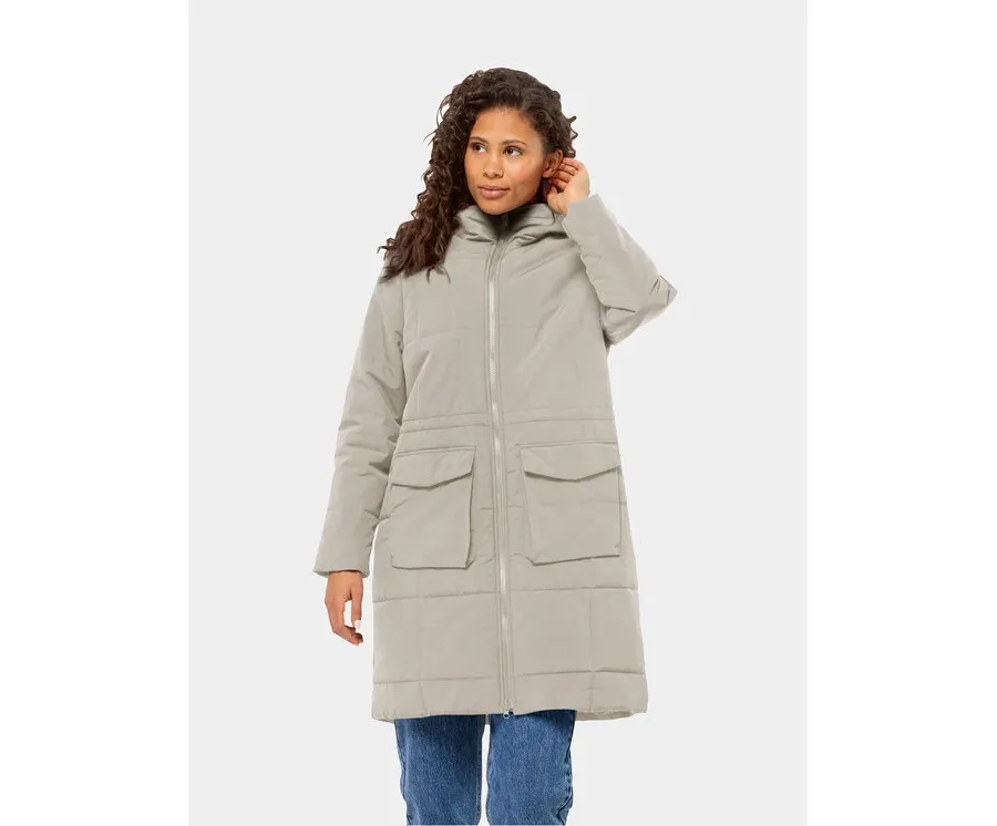 obrazek 1 Jack Wolfskin Kurtka zimowa White Frost Parka 1207361 Szary Regular Fit