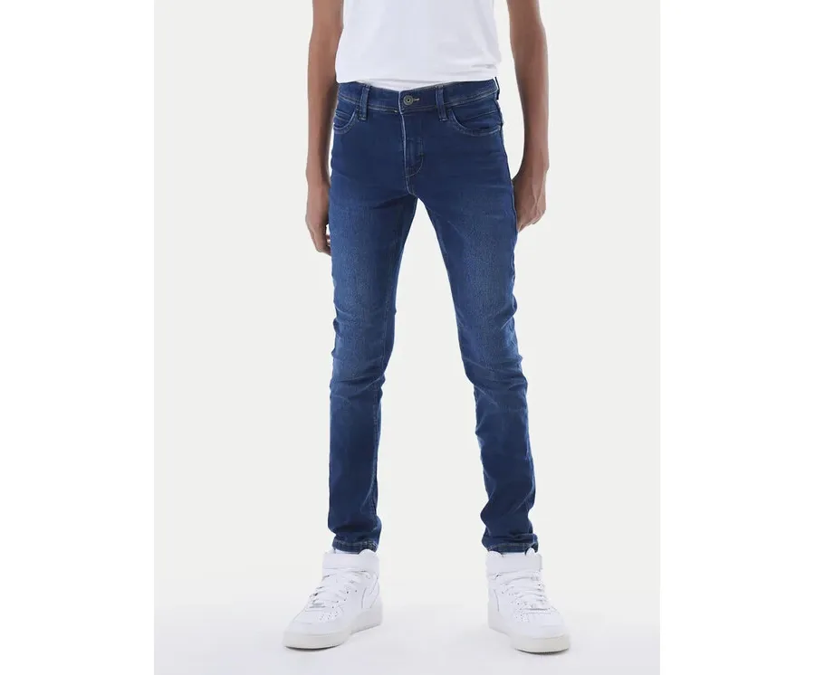 obrazek 1 NAME IT Jeansy Silas 13190372 Granatowy Slim Fit