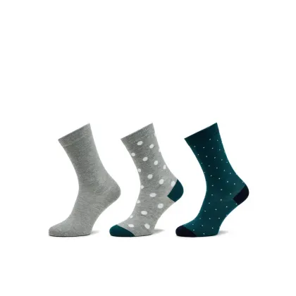 Zdjęcie Pepe Jeans Zestaw 3 par wysokich skarpet unisex Polkadot Cr 3P PLU30022 Szary