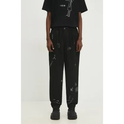 Zdjęcie Undercover spodnie bawełniane kolor czarny proste UC2D4505.2