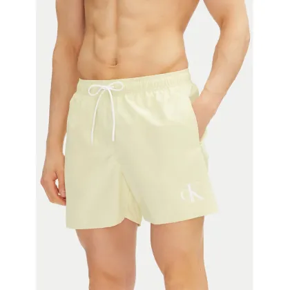 Zdjęcie Calvin Klein Swimwear Szorty kąpielowe KM0KM01101 Żółty Regular Fit