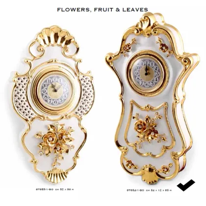 Picture Stylish wall clock in baroque style - Bruno Costenaro