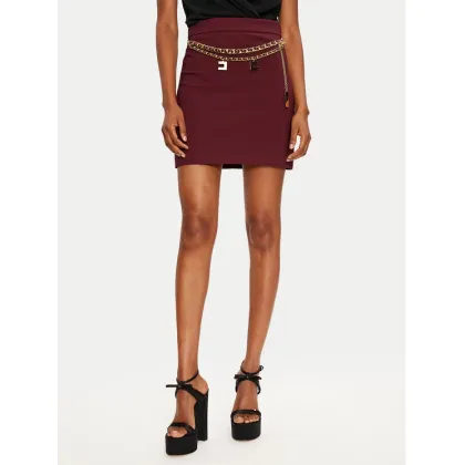 Zdjęcie Elisabetta Franchi Spódnica mini GOT3646E3 Bordowy Regular Fit