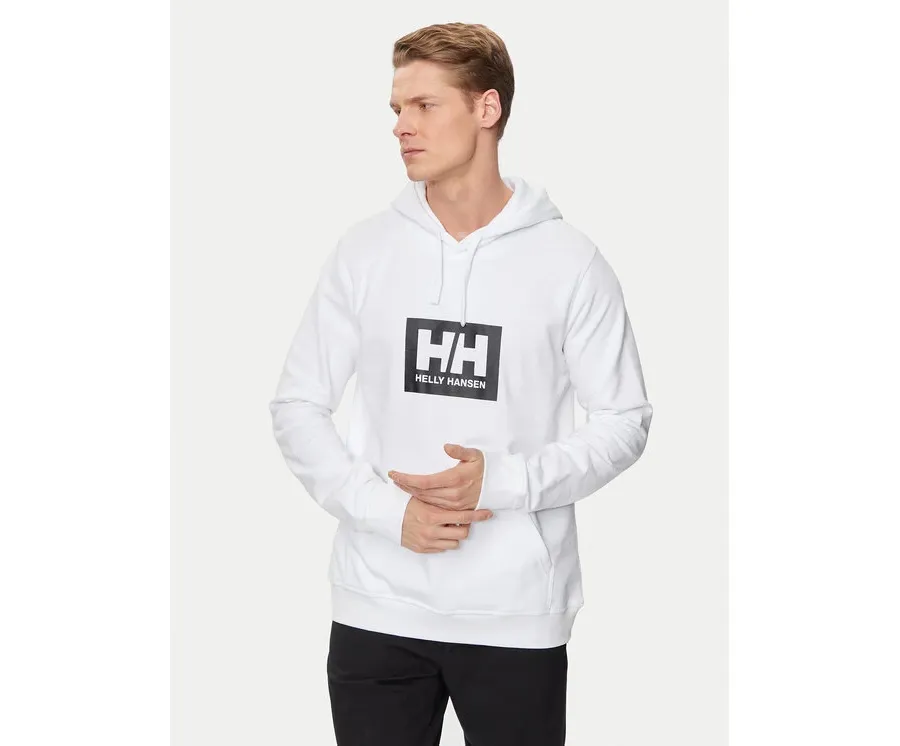 obrazek 1 Helly Hansen Bluza Hh Box Hoodie 53289 Biały Regular Fit