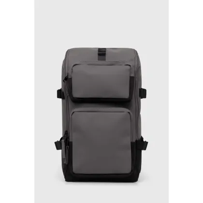 Zdjęcie Rains plecak 14330 Backpacks kolor szary duży gładki