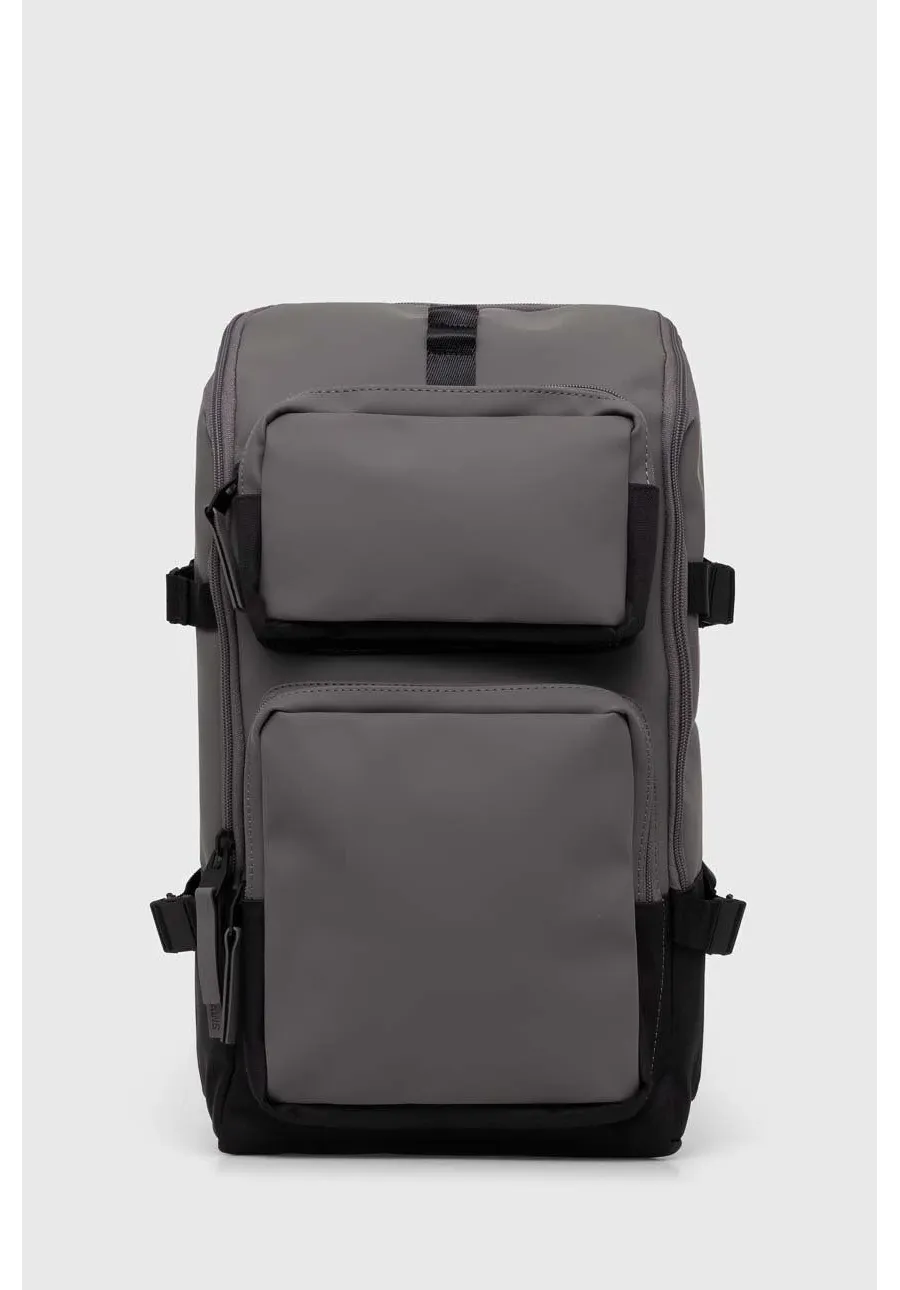 obrazek 1 Rains plecak 14330 Backpacks kolor szary duży gładki
