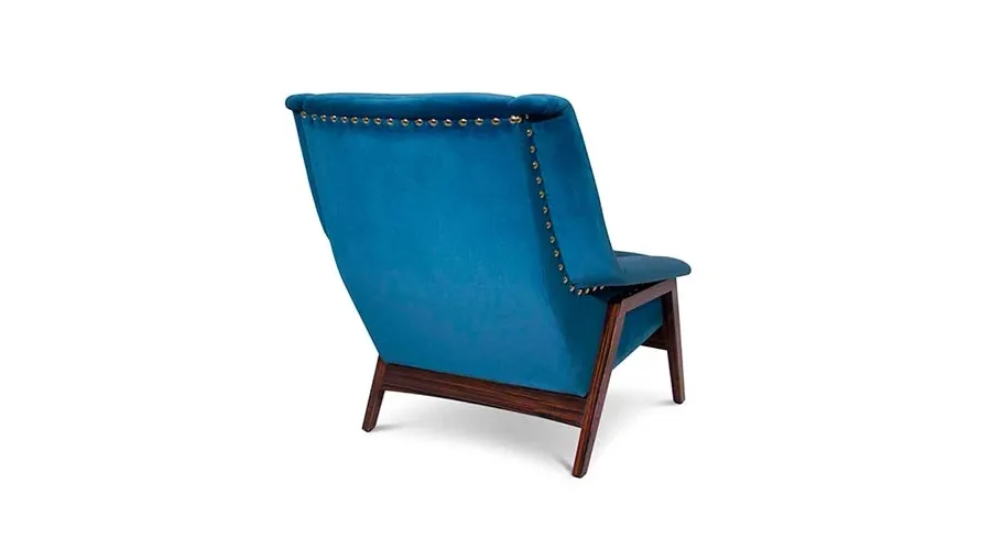 obrazek 4 Portugalski niebieski fotel do salonu