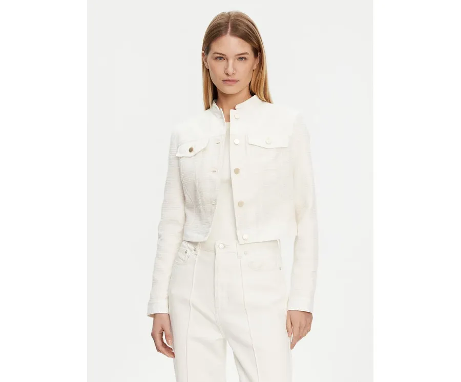 obrazek 1 Guess Kurtka jeansowa W5GL23 WH610 Écru Regular Fit