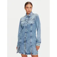 Zdjęcie Tommy Jeans Sukienka jeansowa DW0DW19748 Niebieski Regular Fit