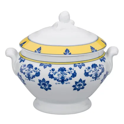 Zdjęcie Unikatowa porcelanowa waza Castelo Branco z motywem inspirowanym słynnym haftem - Vista Alegre