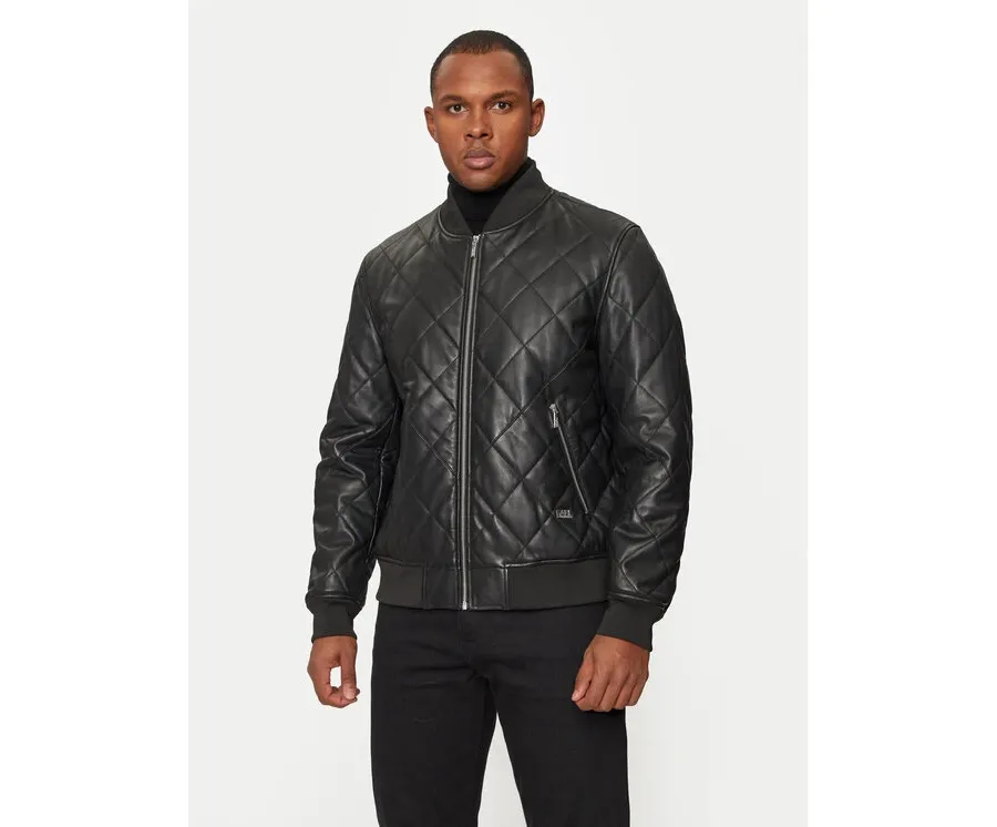 obrazek 1 KARL LAGERFELD Kurtka skórzana 555011 544409 Czarny Regular Fit