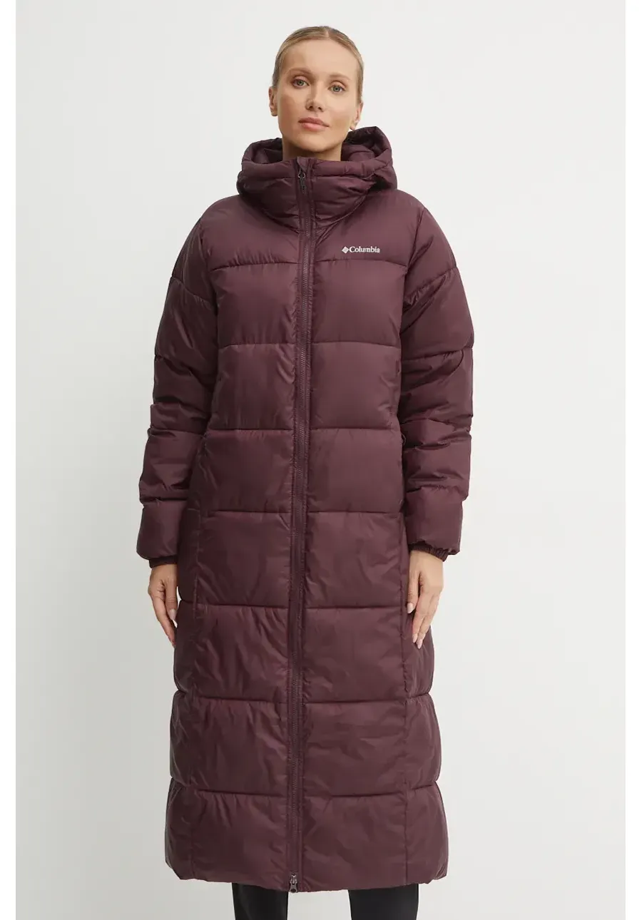 obrazek 1 Columbia kurtka Puffect damska kolor bordowy zimowa 2088451