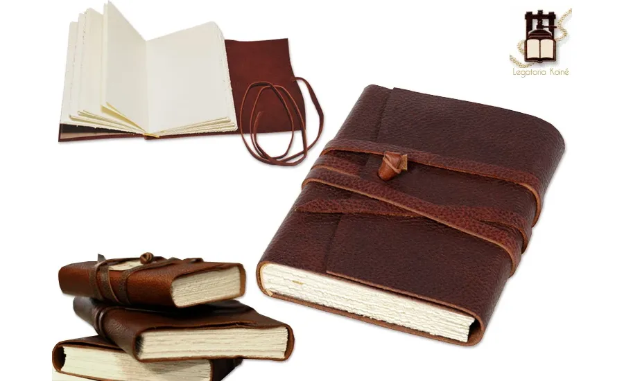 picture 1 Hand-cut leather notebook