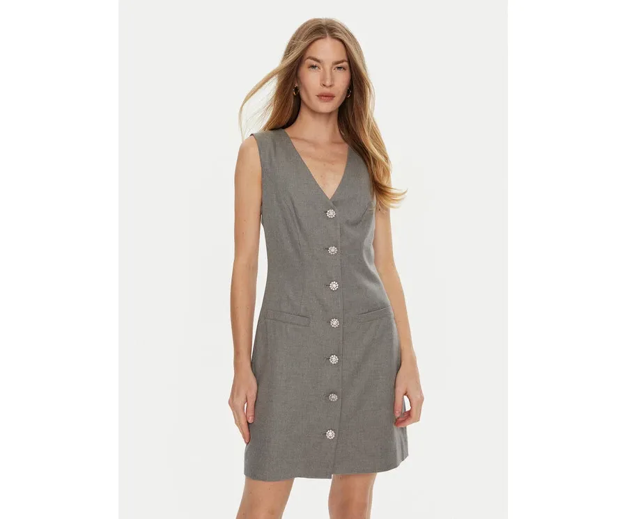 obrazek 1 Guess Sukienka koktajlowa Doris W4BK11 WGIF2 Szary Slim Fit