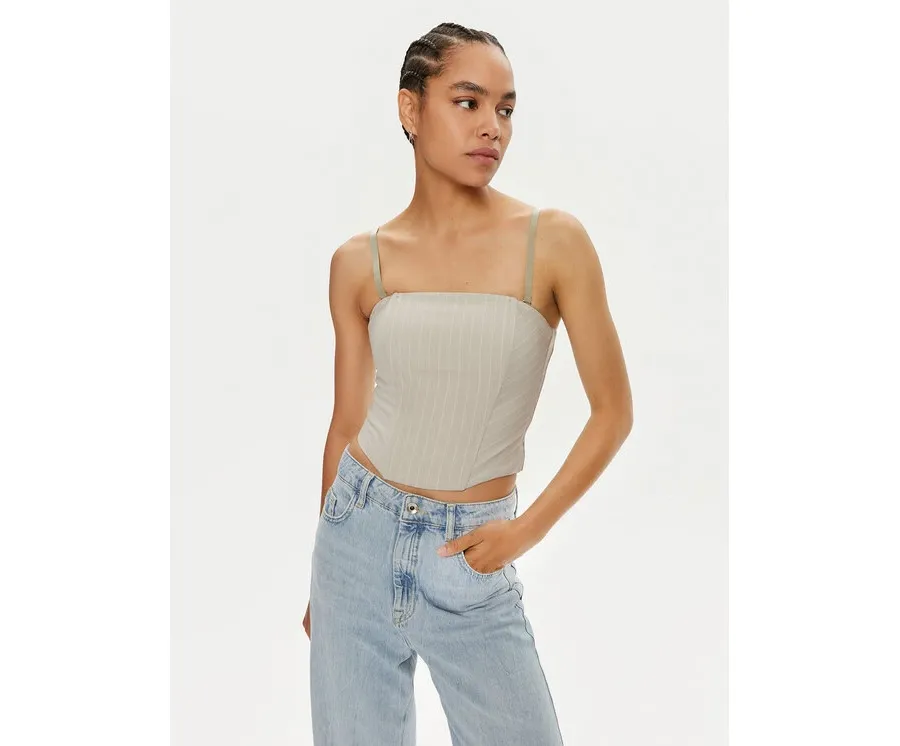 obrazek 1 Patrizia Pepe Top 8C0729 A457-FE81 Szary Slim Fit