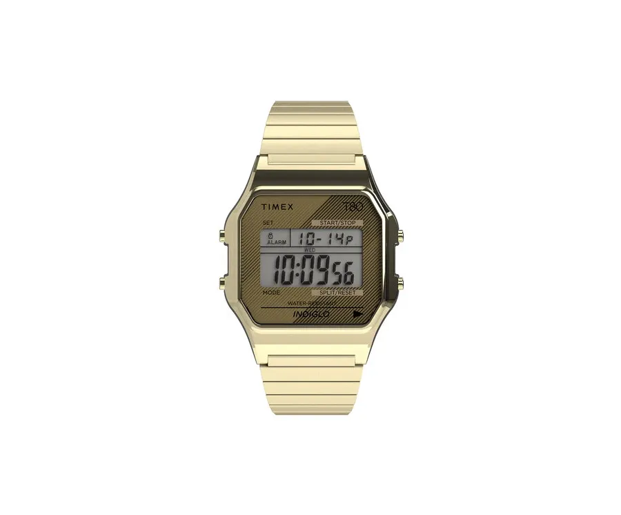 obrazek 1 Timex Zegarek T80 34mm Stainless Steel Expansion Band TW2R79000 Złoty