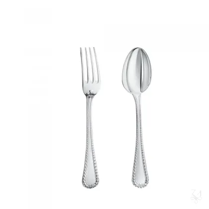 Zdjęcie 2-elementowy srebrny zestaw sztućców dla dziecka Regina Anna - Zaramella Argenti