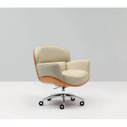 Zdjęcie Stylowy designerski skórzany fotel do wyjątkowych wnętrz – Mascheroni