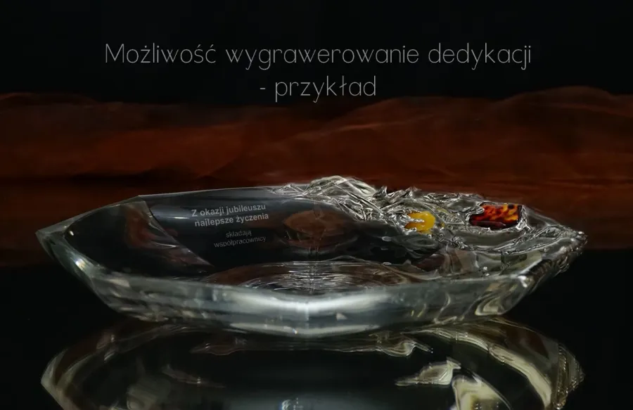 obrazek 3 Misa kryształowa 19 cm z bursztynem 