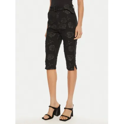 Zdjęcie ROTATE Spodnie capri 113305 Czarny Skinny Fit