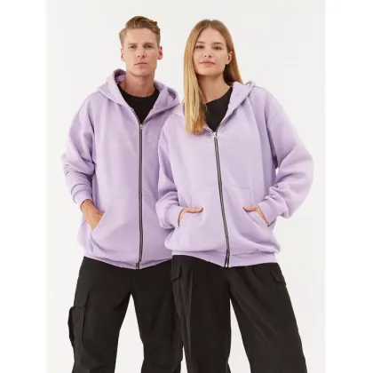 Zdjęcie 2005 Bluza Unisex Signature Zip Fioletowy Regular Fit