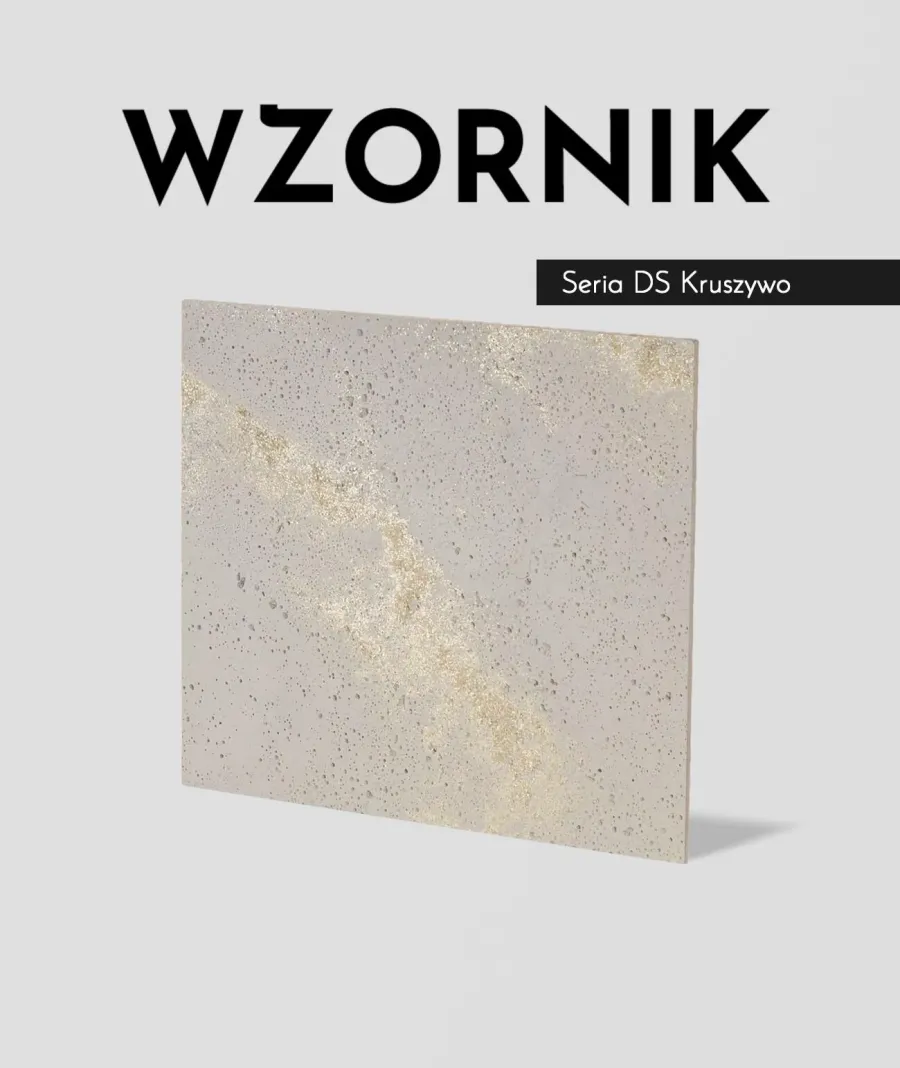 obrazek 1 Wzornik DS - (cappuccino, złote kruszywo, duża porowatość) - beton architektoniczny