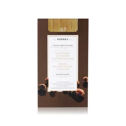 Zdjęcie KORRES Argain Oil Advanced Hair Colour Toffee 8.7 Farba do włosów 1 szt.