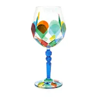 Picture Artistically made set of 6 wine tasting glasses (532 ml)