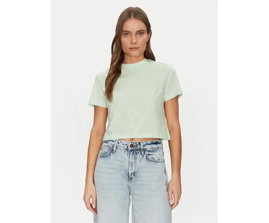 obrazek 1 Guess T-Shirt V2YI06 K8HM0 Zielony Regular Fit