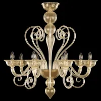 Zdjęcie Ekskluzywna włoska szklana lampa sufitowa - szkło murano wykonane ręcznie
