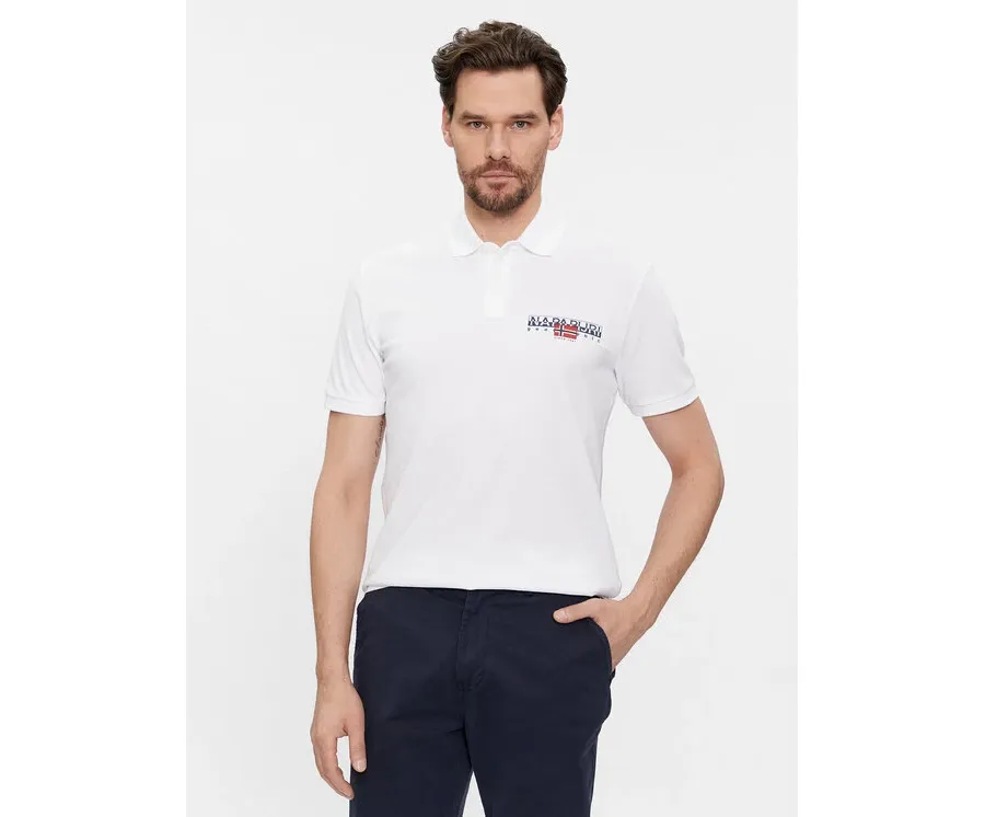 obrazek 1 Napapijri Polo E-Aylmer NP0A4HTN Biały Regular Fit