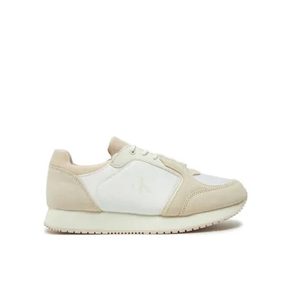 Zdjęcie Calvin Klein Jeans Sneakersy Runner Laceup Low Mg Media YW0YW01644 Écru