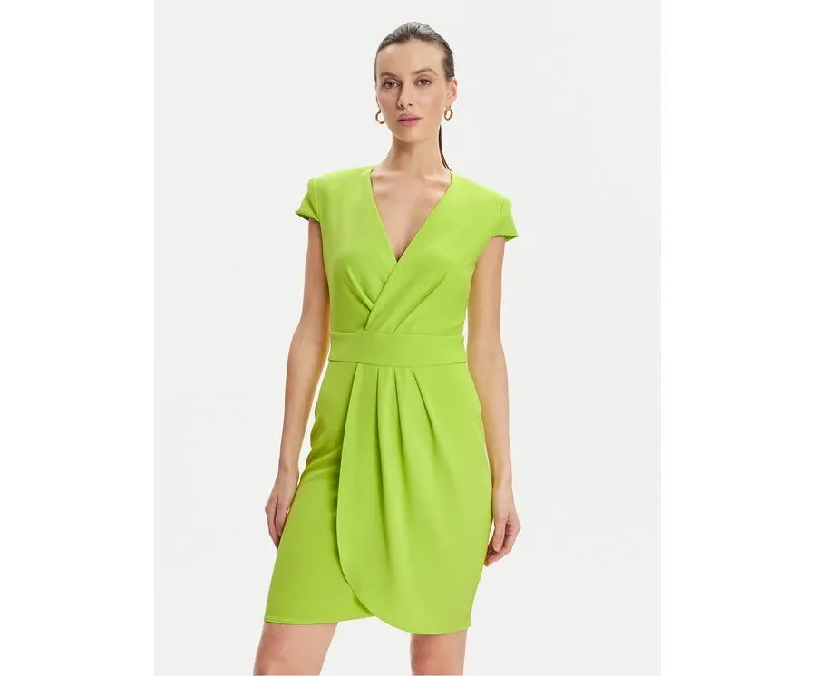 obrazek 1 Rinascimento Sukienka koktajlowa CFC0117720003 Zielony Regular Fit
