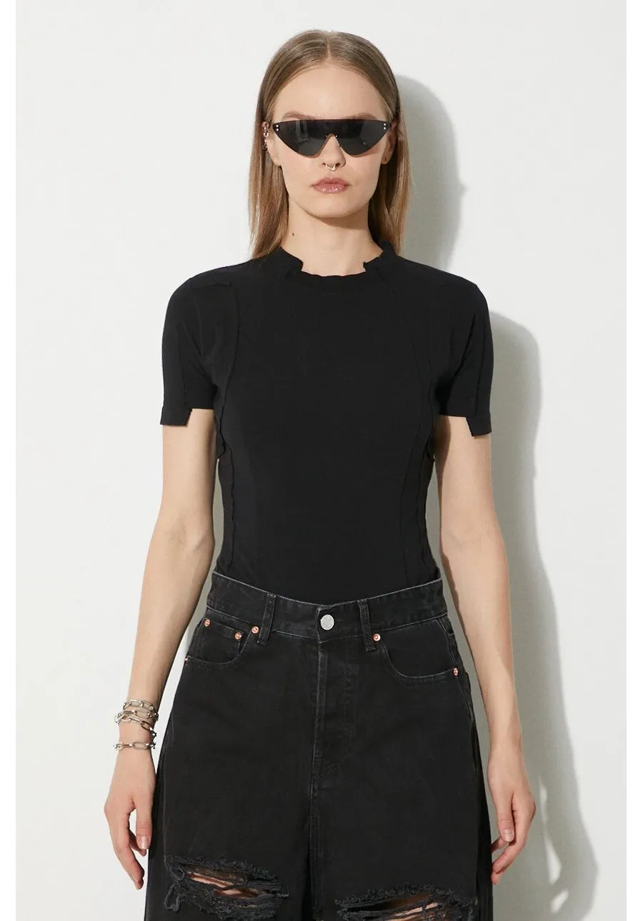 obrazek 1 VETEMENTS t-shirt Blackout Cut-Up Fitted T-Shirt damski kolor czarny UE64TR100B