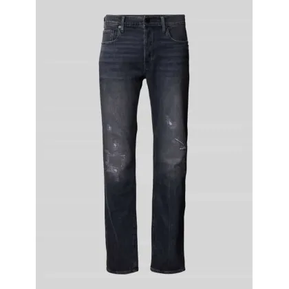 Zdjęcie Jeansy o kroju slim fit z przetarciami